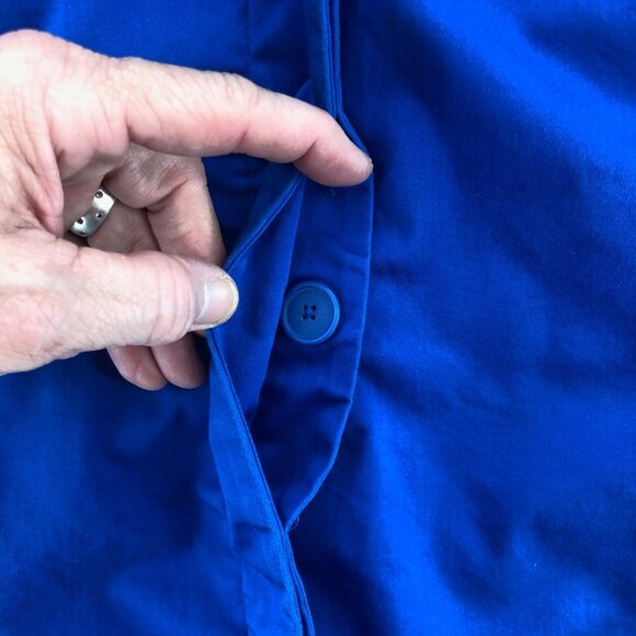 Coldwater Creek Blazer Womens 20 22 Blue Cuffed 3/4 Sleeve Button Office Work* - Picture 5 of 11